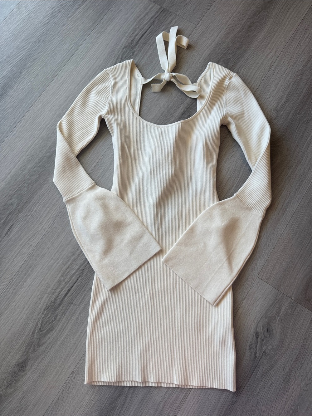 Alexis Cream Long Sleeve Dress